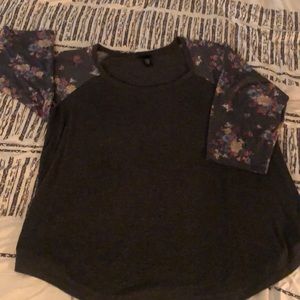 Torrid Raglan 3/4 sleeve top